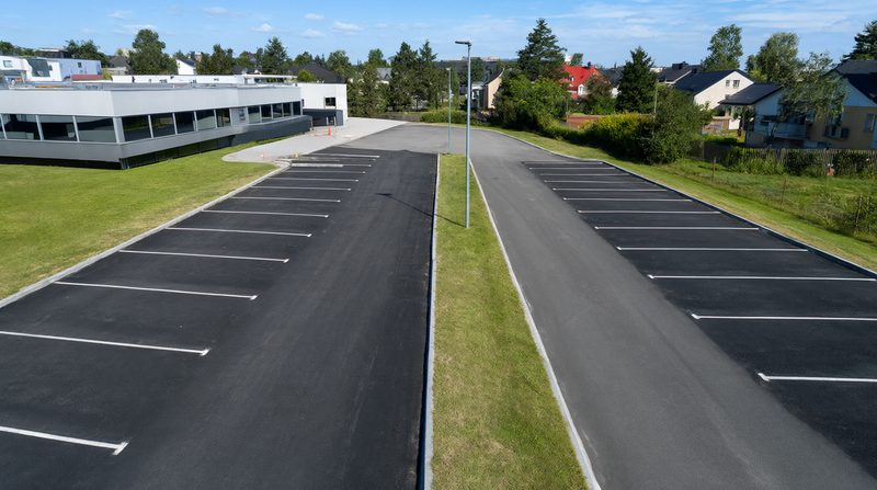 Asfaltering av parkering